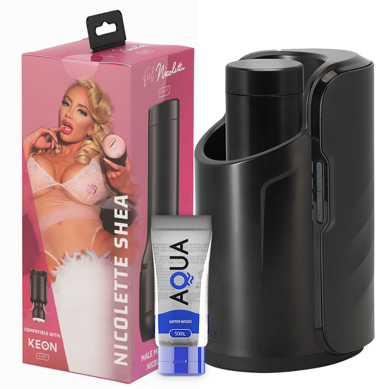 KIIROO - KEON + FEEL NICOLETTE SHEA STROKER + AQUA QUALITY GLUBRICANT 50 ML 