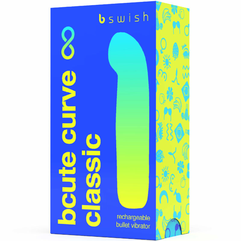 B SWISH - BCUTE CURVE INFINITE CLASSIC OPLAADBARE VIBRATOR BLAUW SILICONEN