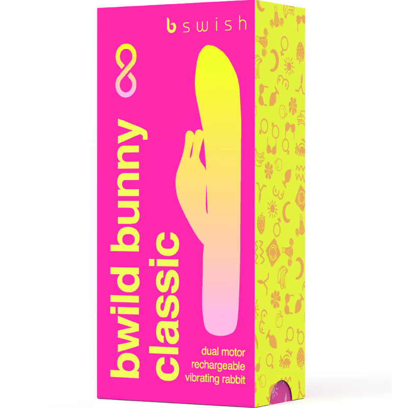 B SWISH - BWILD BUNNY INFINITE CLASSIC OPLAADBARE VIBRATOR ROZE SILICONEN
