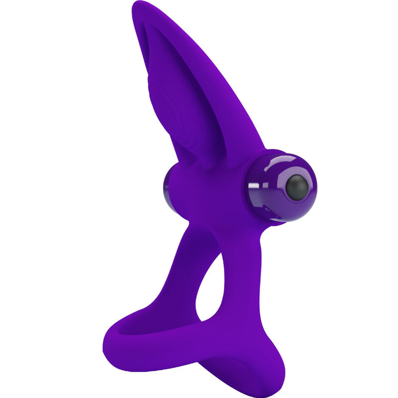 PRETTY LOVE - VIBRERENDE RING 10 VIBRATIES SILICONEN VIOLET