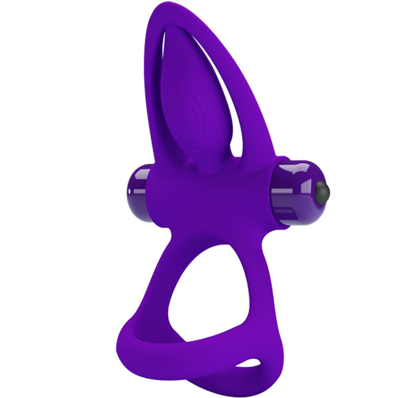 PRETTY LOVE - VIBRERENDE RING 10 VIBRATIES SILICONEN VIOLET