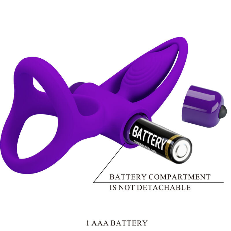 PRETTY LOVE - VIBRERENDE RING 10 VIBRATIES SILICONEN VIOLET