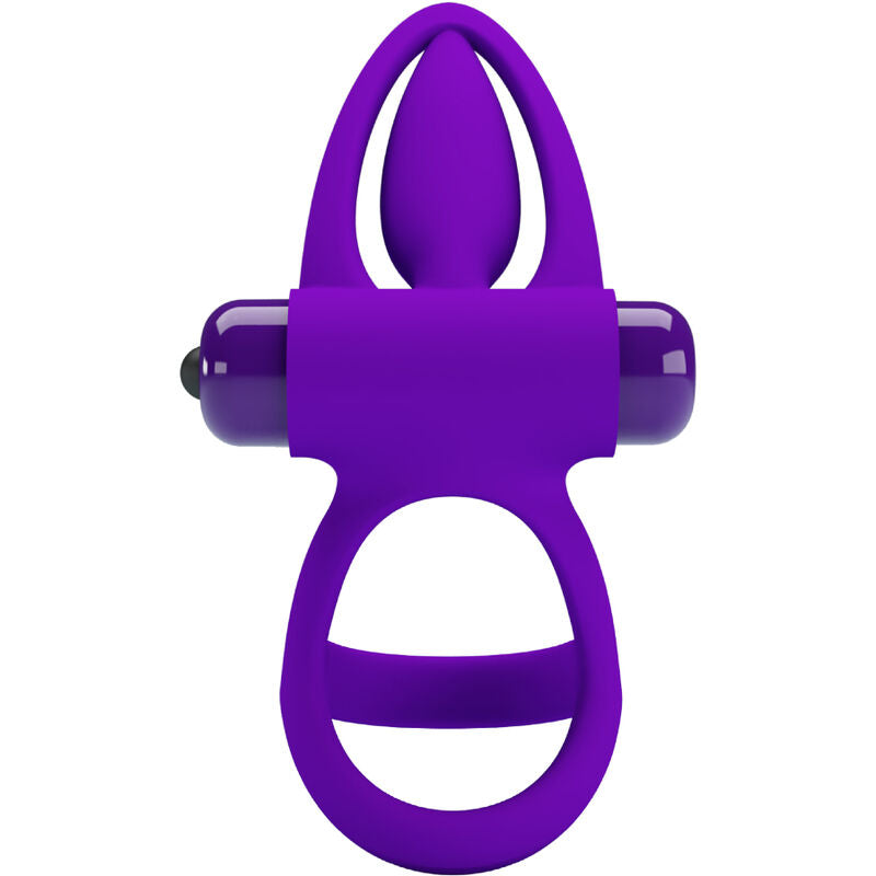 PRETTY LOVE - VIBRERENDE RING 10 VIBRATIES SILICONEN VIOLET