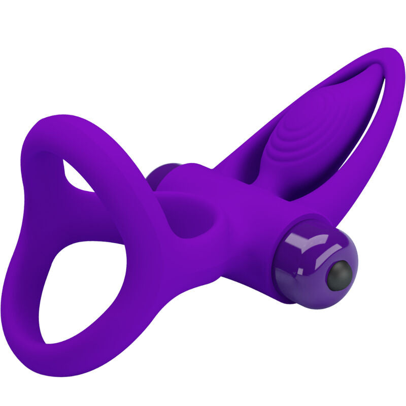 PRETTY LOVE - VIBRERENDE RING 10 VIBRATIES SILICONEN VIOLET