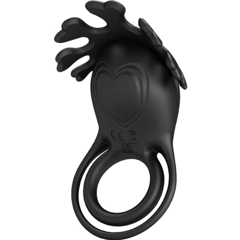 PRETTY LOVE - RUBEN VIBRATIERING 7 VIBRATIES SILICONEN ZWART