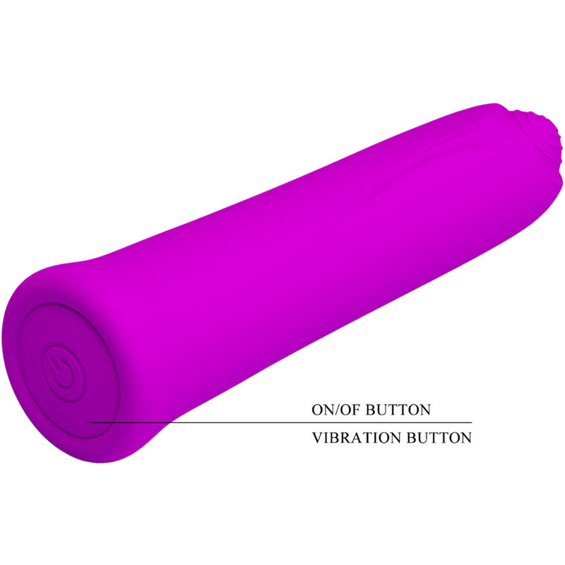 PRETTY LOVE - CURTIS MINI VIBRATOR SUPER POWER 12 VIBRATIES SILICONEN VIOLET