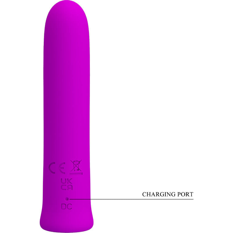PRETTY LOVE - CURTIS MINI VIBRATOR SUPER POWER 12 VIBRATIES SILICONEN VIOLET