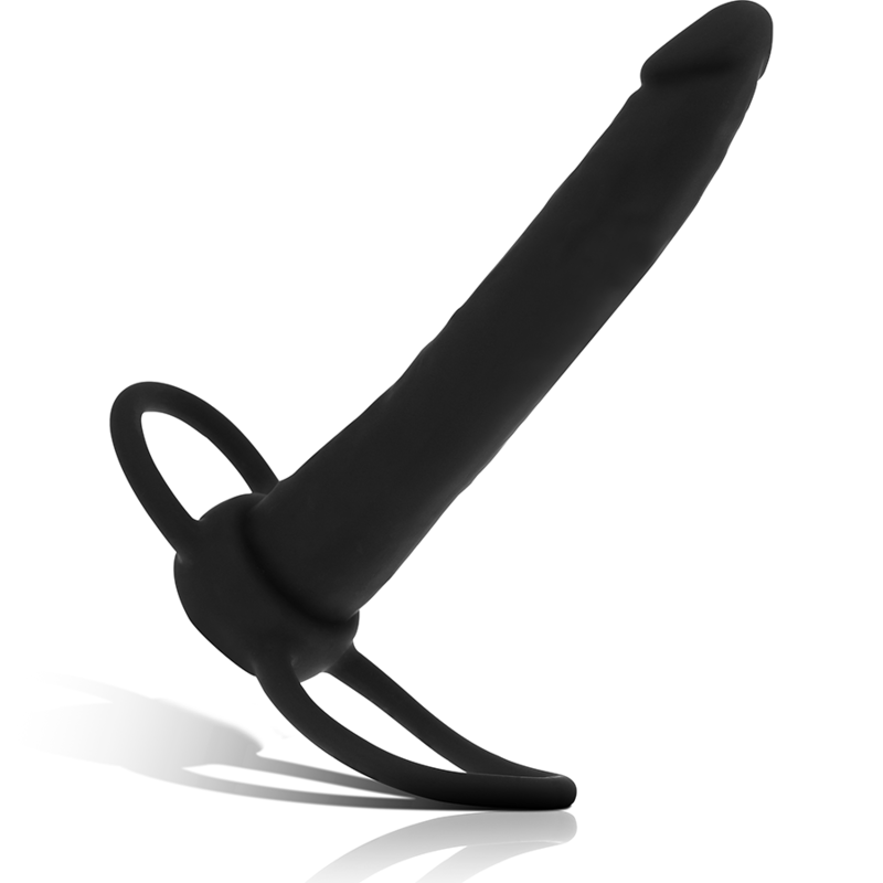 MYTHOLOGIE - COBI ONYX ACCOMMODATOR DUBBELE PENETRATIE SILICONEN HARNAS