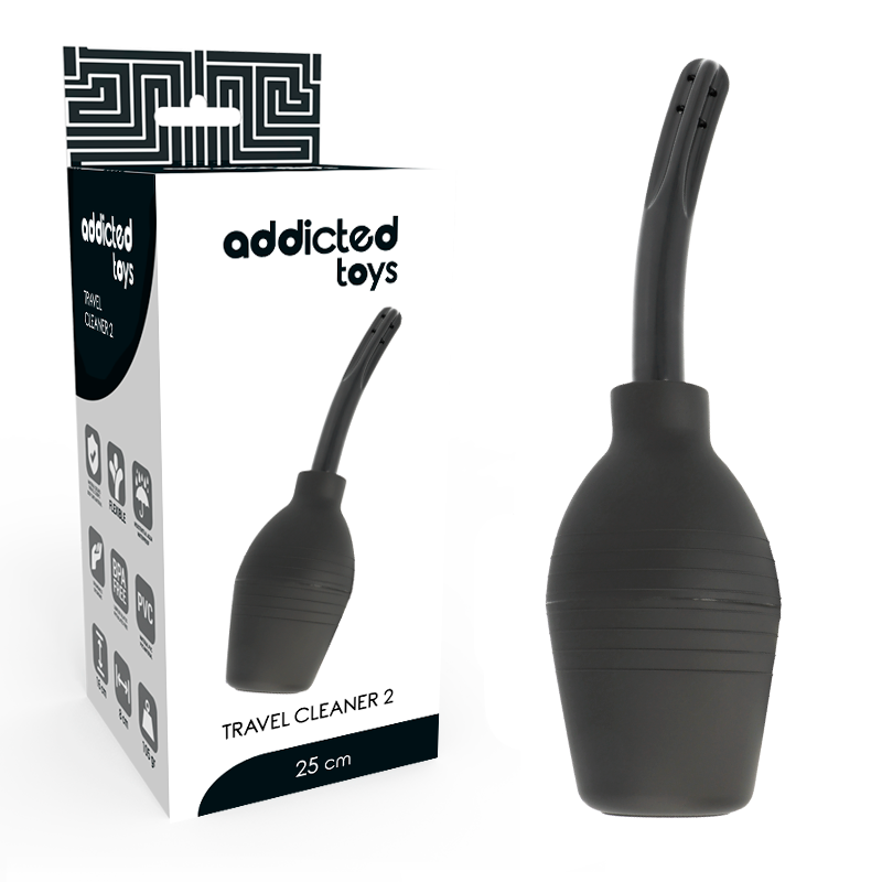 ADDICTED TOYS - ZWARTE ANALE REINIGING PEER SQUEEZE