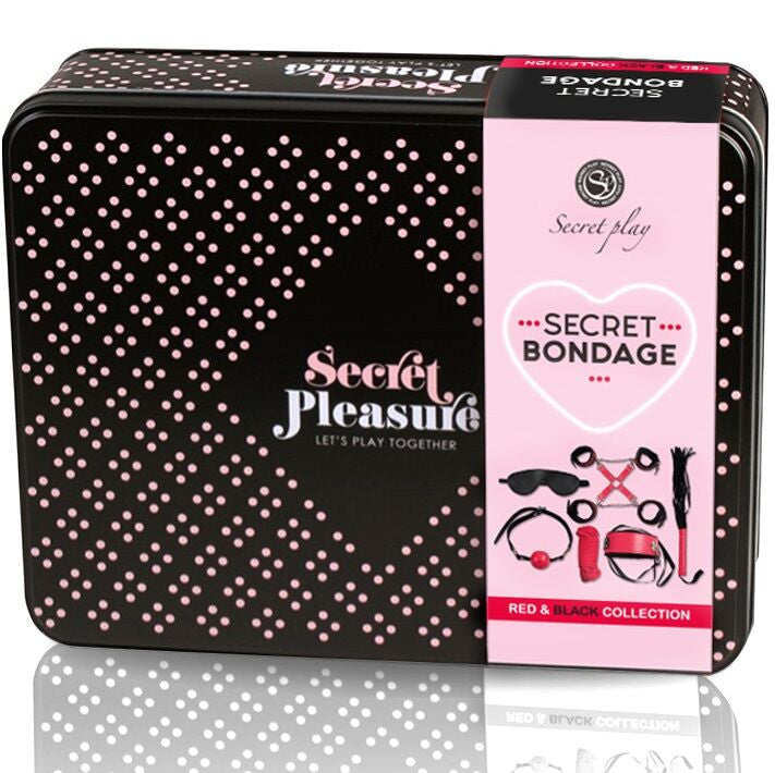 SECRETPLAY - BDSM SET 6-DELIGE RODE COLLECTIE