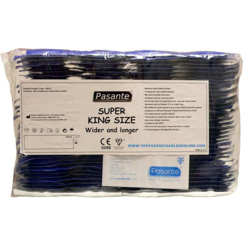 PASANTE - SUPER KING SIZE CONDOOMZAK VAN 144 STUKS