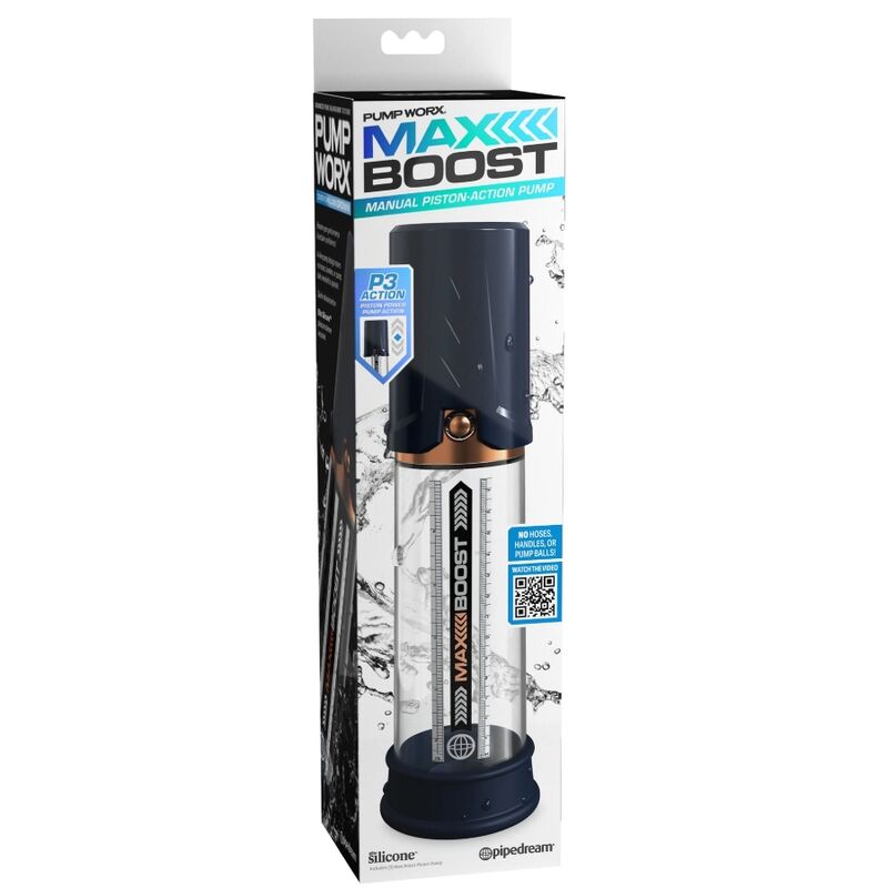 PUMP WORX - MAX BOOST BLAUWE ERECTIEPOMP