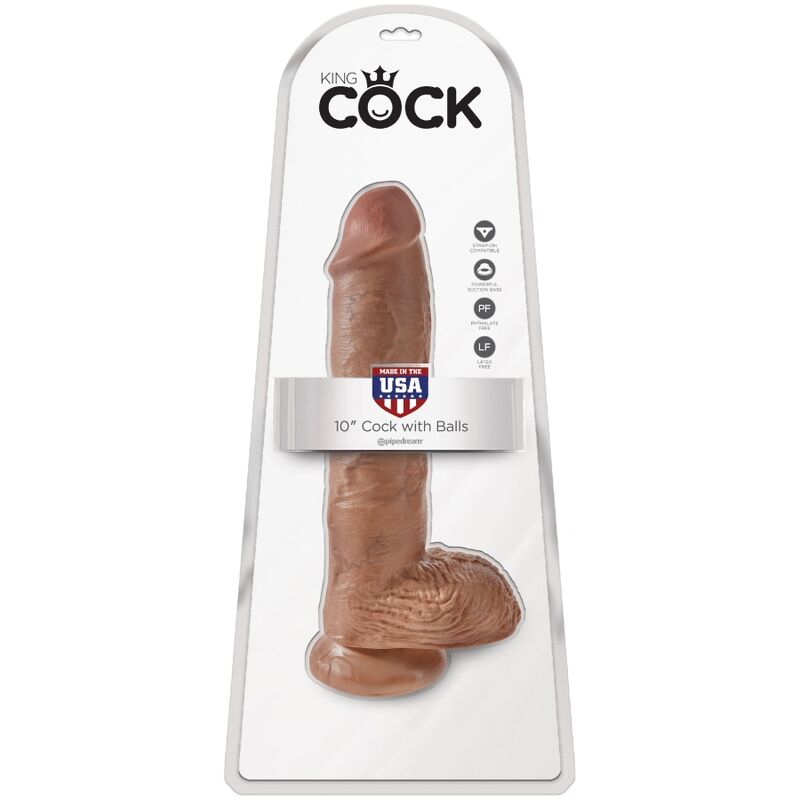 KING COCK - REALISTISCHE PENIS MET TESTIKELEN 19,8 CM SNOEP