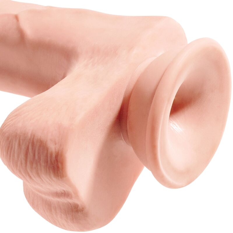 KING COCK - 3D REALISTISCHE PENIS MET TESTIKELEN 24,8 CM NATUURLIJK