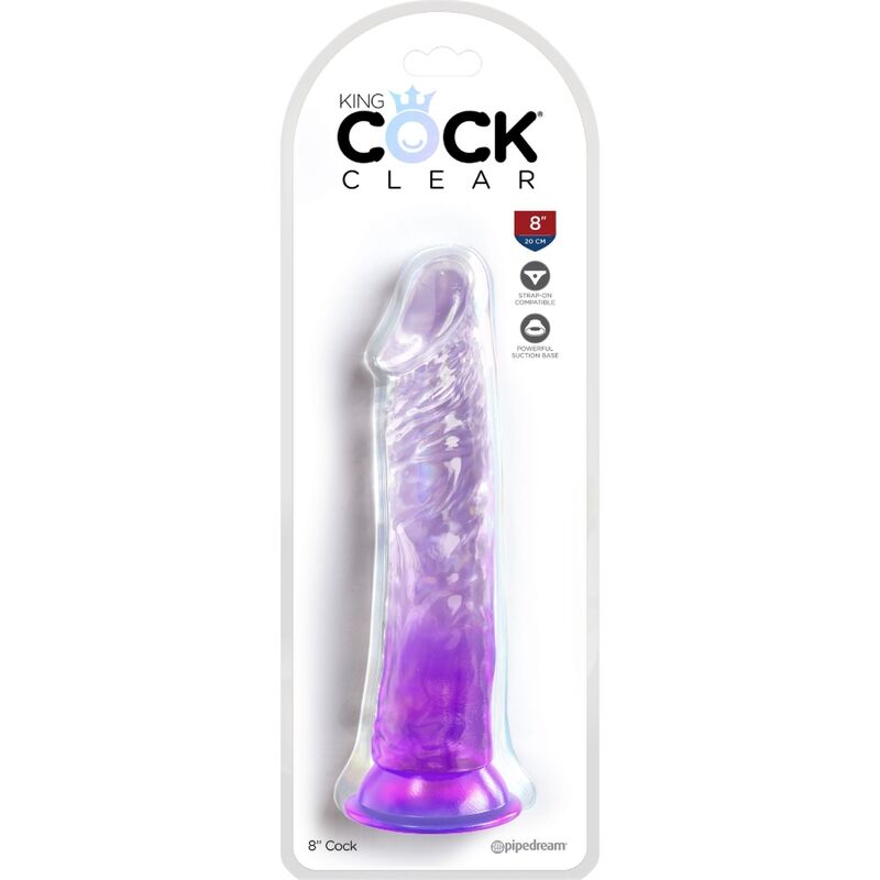 KING COCK - HELDERE REALISTISCHE PENIS 19,7 CM PAARS