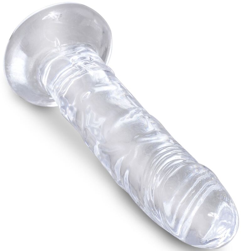 KING COCK - HELDERE REALISTISCHE PENIS 15,5 CM TRANSPARANT