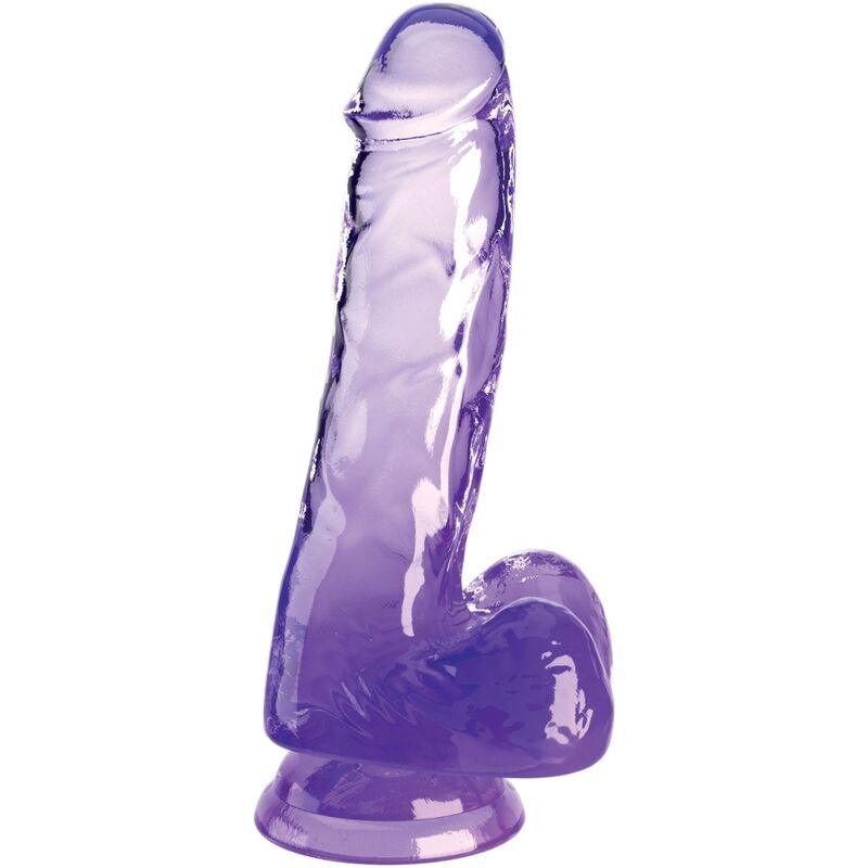 KING COCK - HELDERE REALISTISCHE PENIS MET TESTIKELEN 13,5 CM PAARS