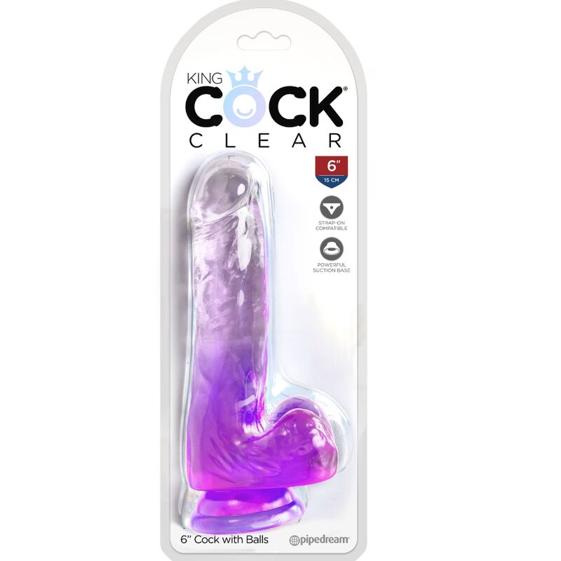 KING COCK - HELDERE REALISTISCHE PENIS MET TESTIKELEN 13,5 CM PAARS