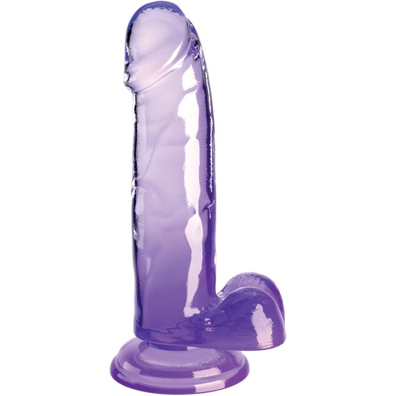 KING COCK - HELDERE REALISTISCHE PENIS MET TESTIKELEN 15,2 CM PAARS