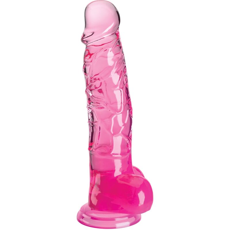 KING COCK - HELDERE REALISTISCHE PENIS MET TESTIKELEN 16,5 CM ROZE