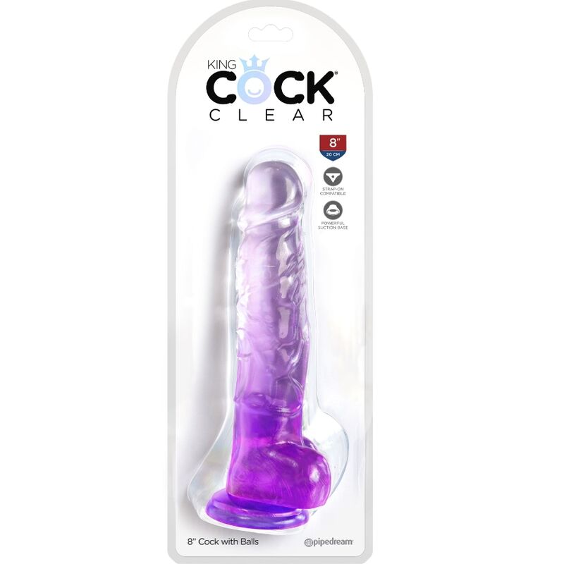 KING COCK - HELDERE REALISTISCHE PENIS MET TESTIKELEN 16,5 CM PAARS
