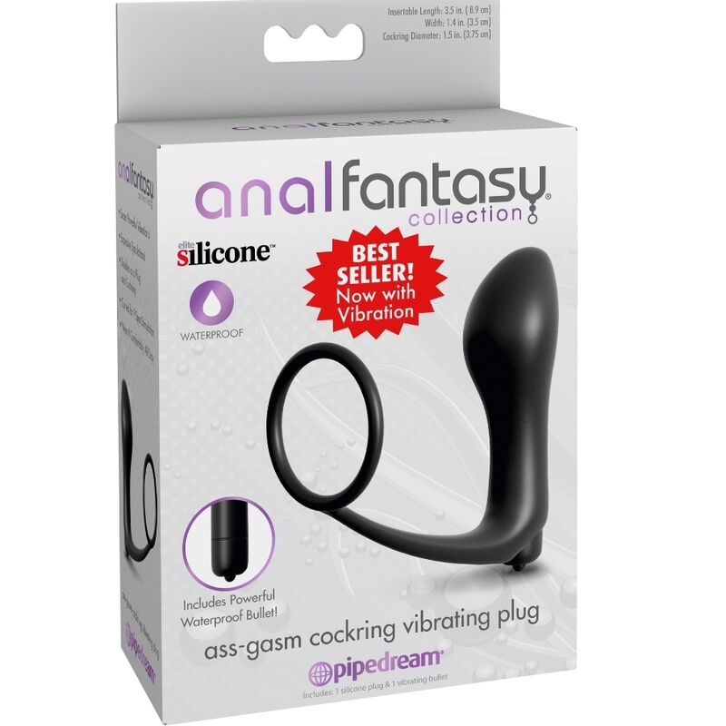 ANAL FANTASY ELITE COLLECTIE - ASS-GASM COCKRING VIBRATOR PLUG