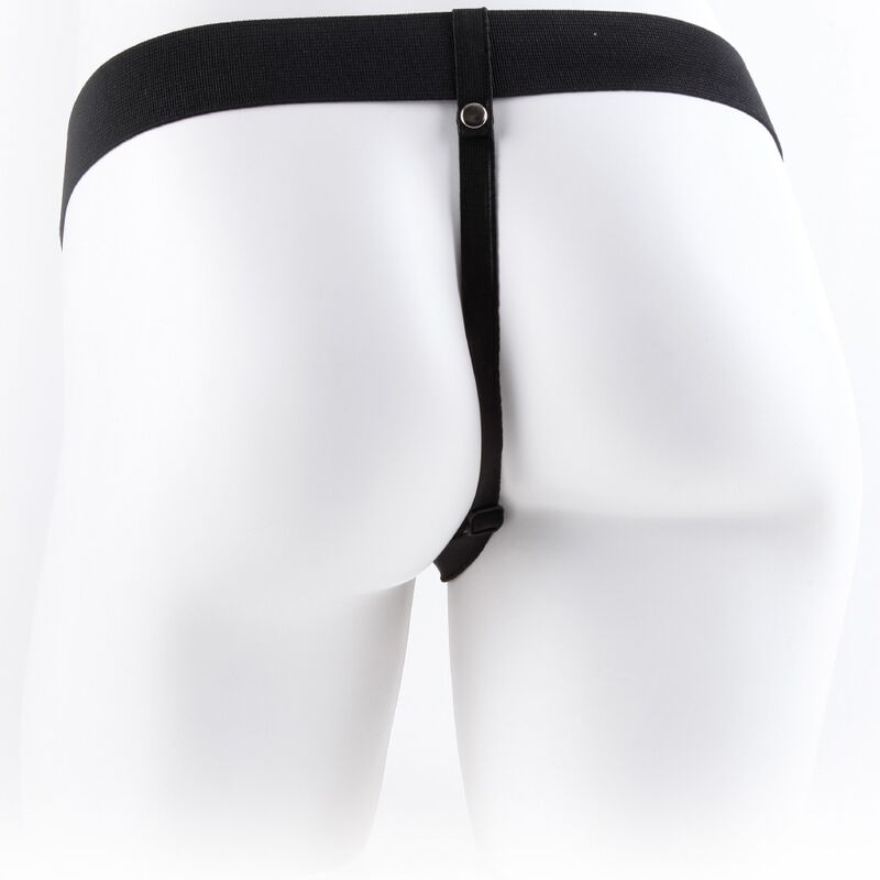 FETISH FANTASY SERIE - VERSTELBAAR HARNAS MET AFSTANDSBEDIENING, REALISTISCHE PENIS EN TESTIKELEN 17,8 CM