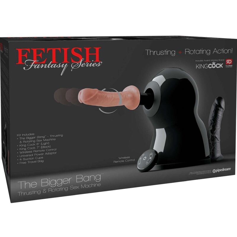 FETISH FANTASY SERIE - SEX MACHINE GROTERE KNALLER ROTATIE EN DUWEN