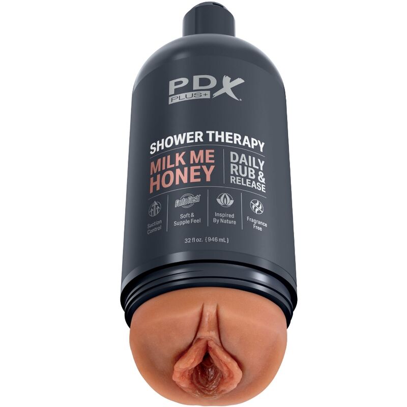 PDX PLUS - STROKER MASTURBATOR DISCRETE FLES ONTWERP SHAMPOO MILK ME HONEY CARAMEL