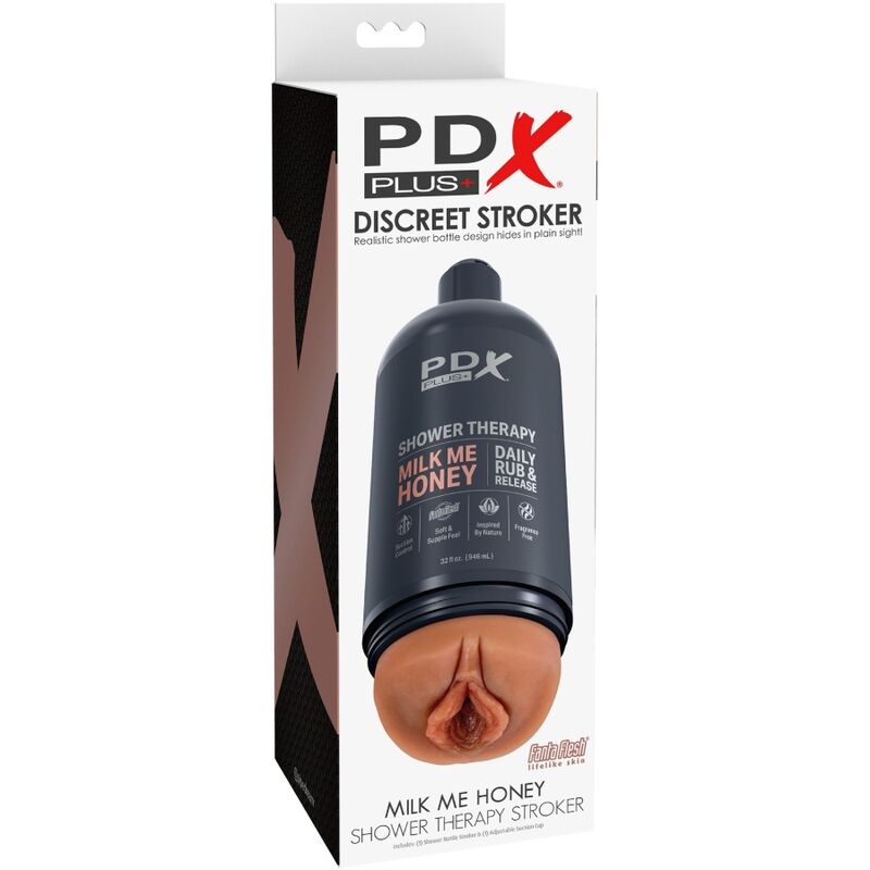 PDX PLUS - STROKER MASTURBATOR DISCRETE FLES ONTWERP SHAMPOO MILK ME HONEY CARAMEL