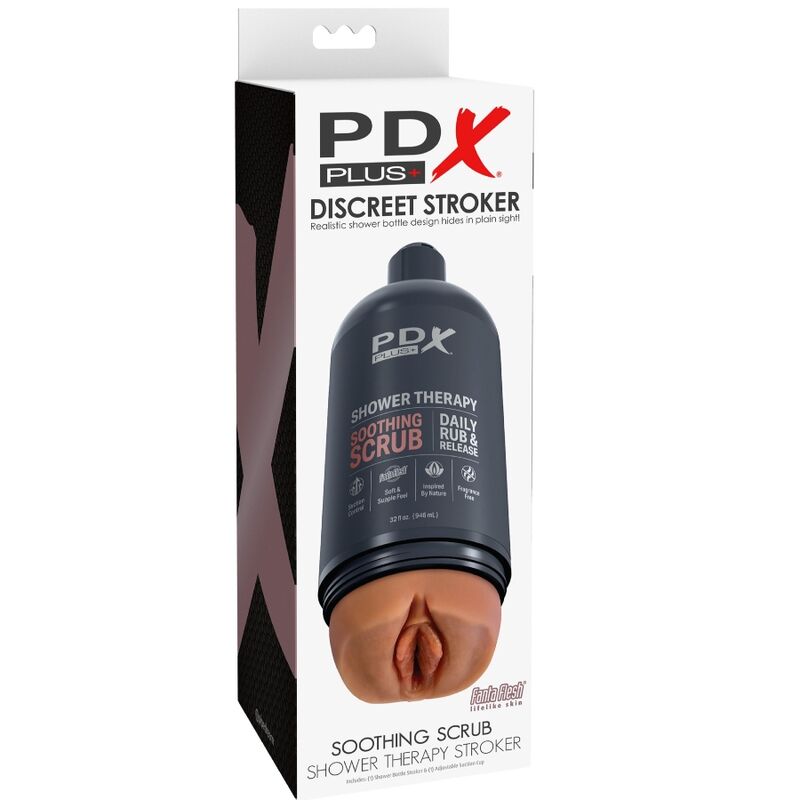 PDX PLUS - STROKER MASTURBATOR DISCRETE FLES ONTWERP SHAMPOO VERZACHTENDE SCRUB SNOEP