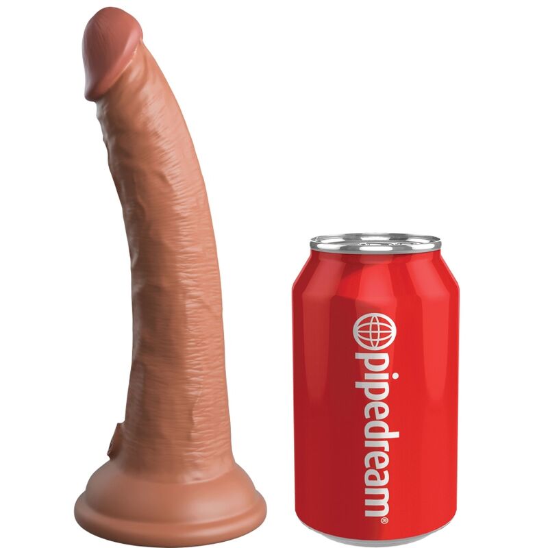 KING COCK - ELITE REALISTISCHE SILICONEN DILDO 17,8 CM CANDY