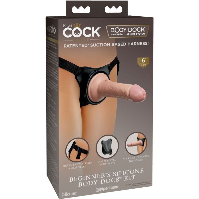 KING COCK - ELITE VERSTELBAAR BEGINNER HARNAS MET 15,2 CM DILDO