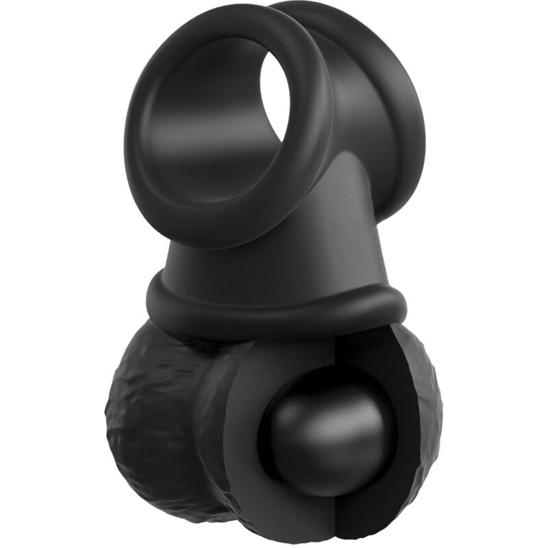 KING COCK - ELITE KIT DELUXE VERSTELBARE HARNAS RING MET TESTIKELS &amp; DILDO 20.3 CM