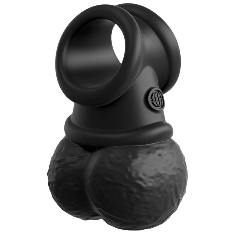 KING COCK - ELITE KIT DELUXE VERSTELBARE HARNAS RING MET TESTIKELS &amp; DILDO 20.3 CM
