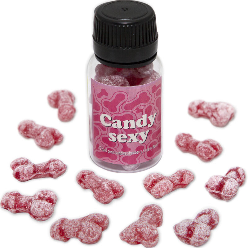 Spicy Devil - Sexy snoeppot met 12 gummies met aardbeien-kersensmaak