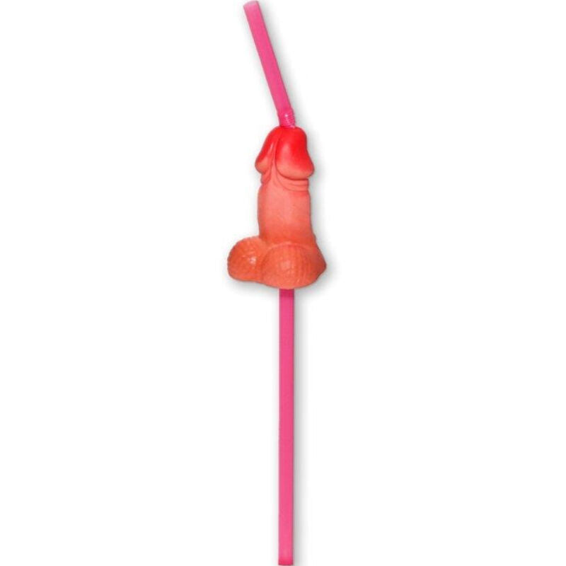 Spicy Devil - Zak met 5 rietjes, grote natuurlijke penis