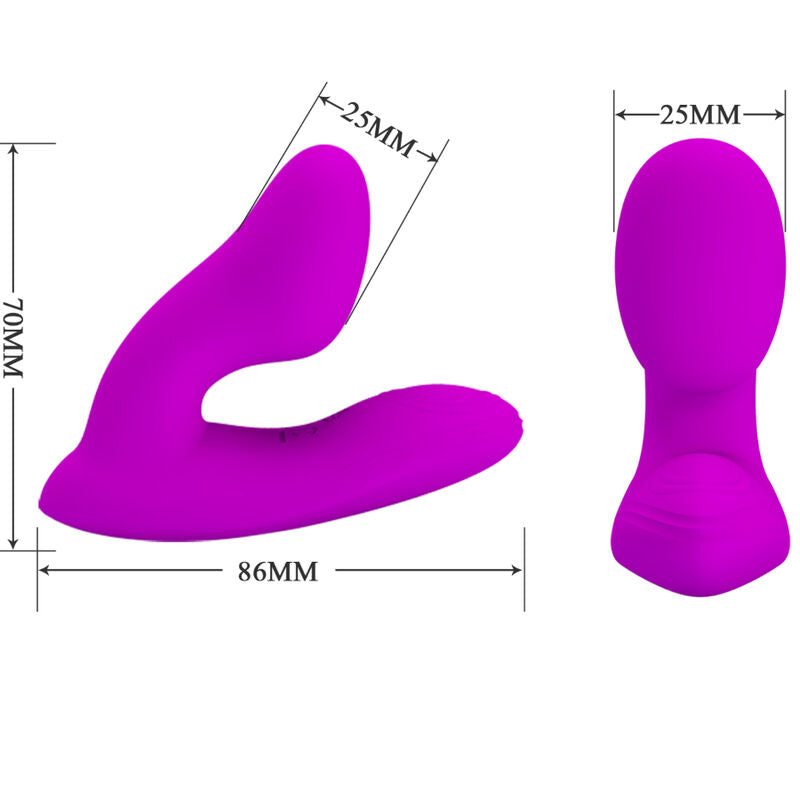 PRETTY LOVE - MELVIN CLITORALE MASSAGER MET AFSTANDSBEDIENING