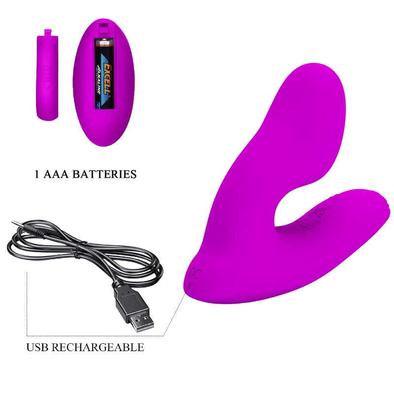 PRETTY LOVE - MELVIN CLITORALE MASSAGER MET AFSTANDSBEDIENING