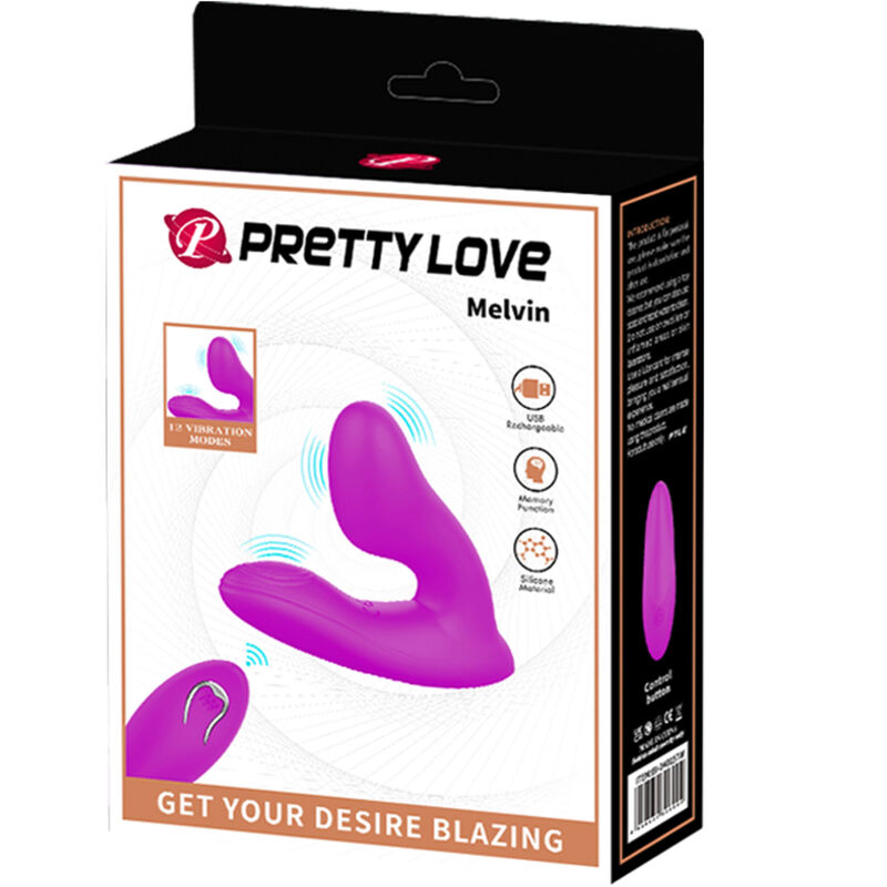 PRETTY LOVE - MELVIN CLITORALE MASSAGER MET AFSTANDSBEDIENING