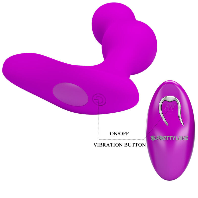 PRETTY LOVE - TERRANCE ANALE VIBRERENDE MASSAGER MET AFSTANDSBEDIENING