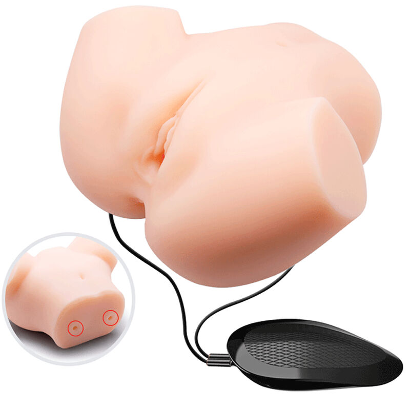 CRAZY BULL - REALISTISCHE VAGINA EN ANUS MET DUBBELE VIBRATIE