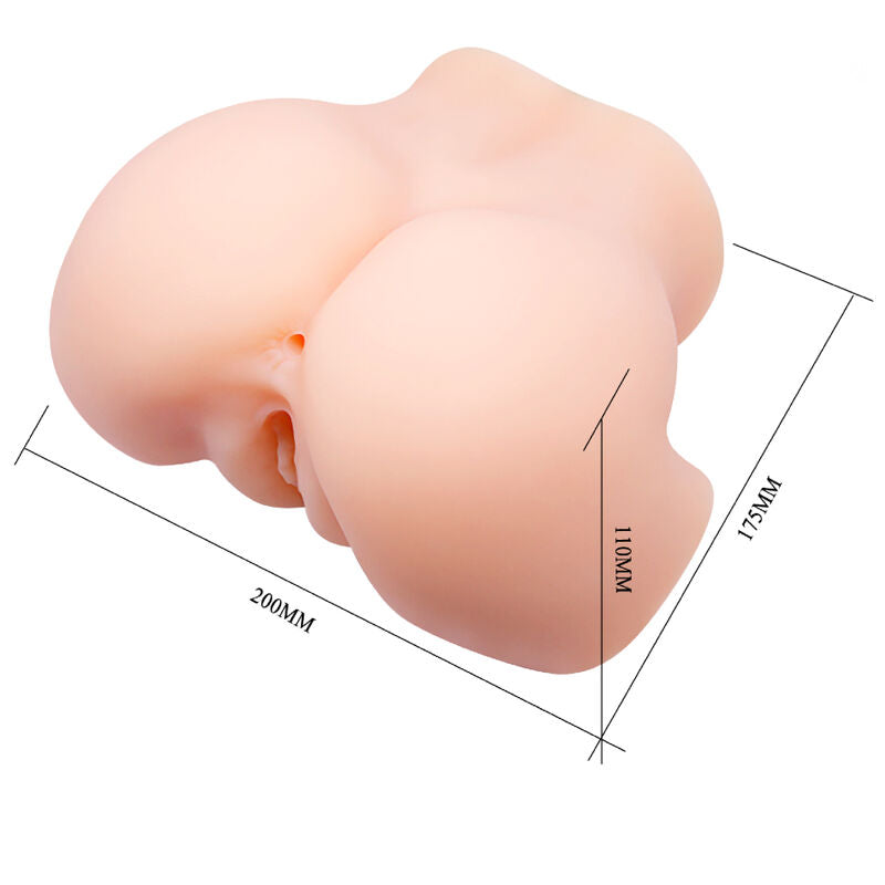 CRAZY BULL - REALISTISCHE VAGINA EN ANUS MET DUBBELE VIBRATIE