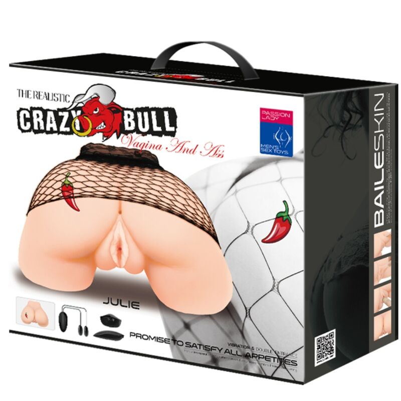 CRAZY BULL - REALISTISCHE MESH VAGINA EN ANUS MET VIBRATIE
