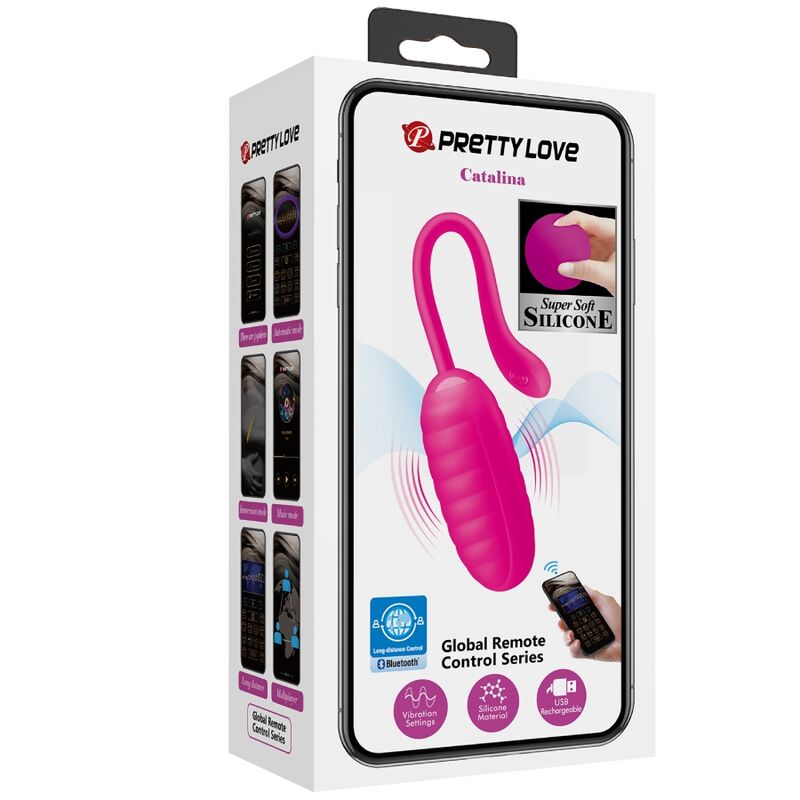 PRETTY LOVE - CATALINA OPLAADBAAR ROZE VIBREREND EI