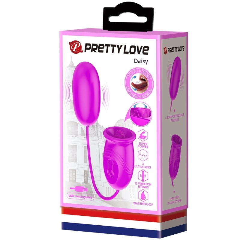 PRETTY LOVE - DAISY DUAL EGG OPLAADBARE VIBRATOR PAARS