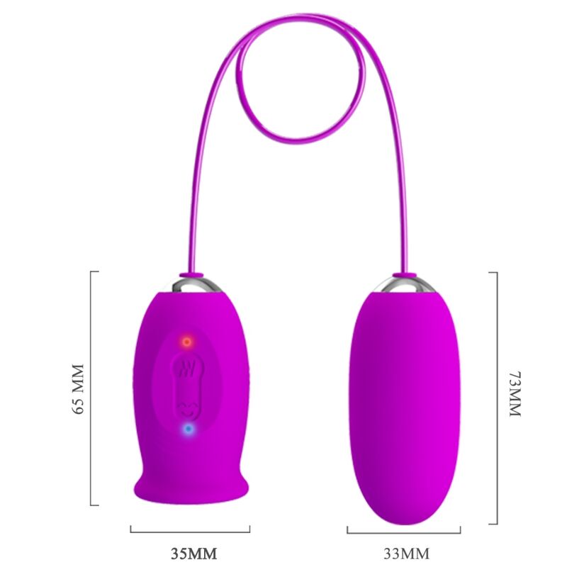 PRETTY LOVE - DAISY DUAL EGG OPLAADBARE VIBRATOR PAARS