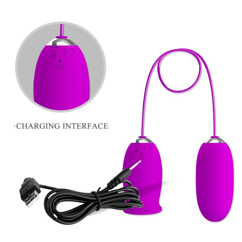 PRETTY LOVE - DAISY DUAL EGG OPLAADBARE VIBRATOR PAARS