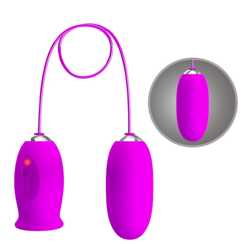 PRETTY LOVE - DAISY DUAL EGG OPLAADBARE VIBRATOR PAARS
