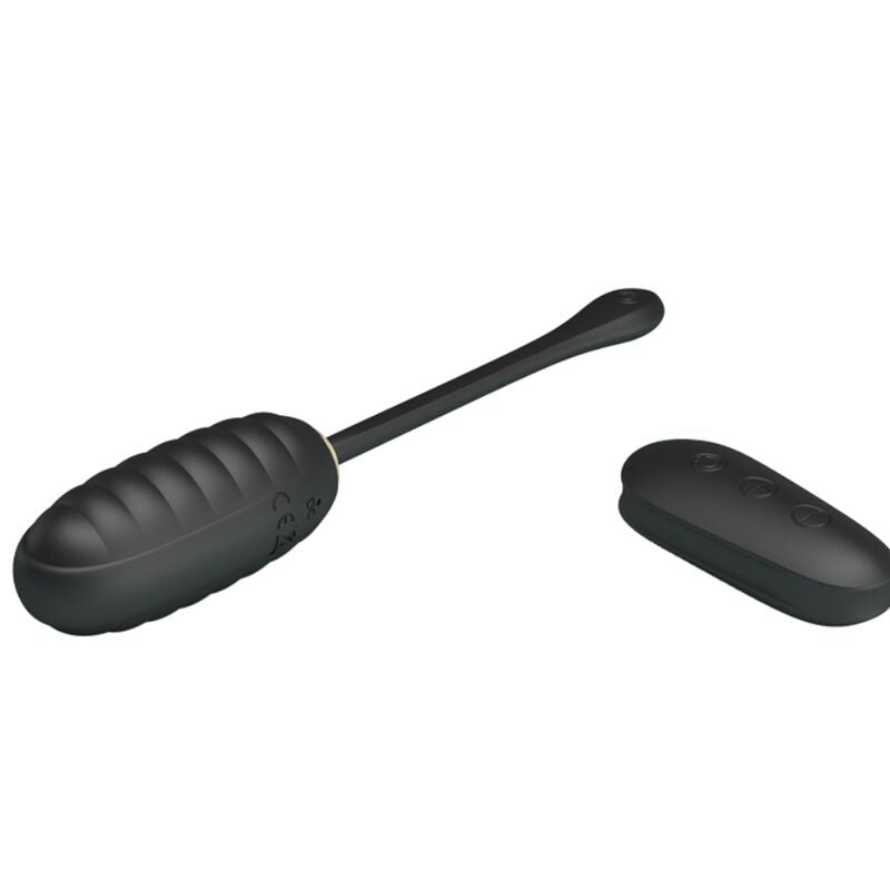 PRETTY LOVE - DOREEN LUXE OPLAADBARE ZWARTE VIBRATIE-EI MET AFSTANDSBEDIENING